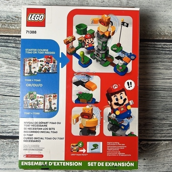 LEGO Super Mario 71388 Expansion Set Boss Sumo Bro Topple Tower 231 pcs/pcz - Picture 2 of 6
